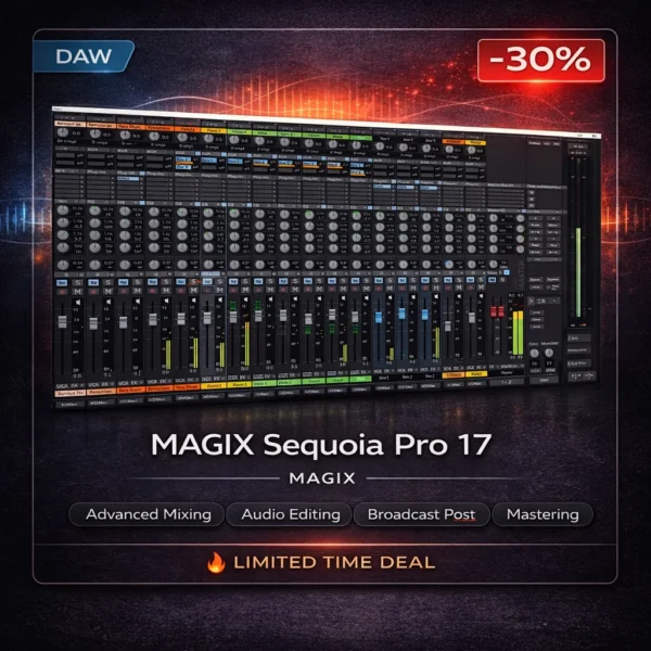 MAGIX Sequoia Pro 17 – Professional Audio Engineering & Mastering Workstation