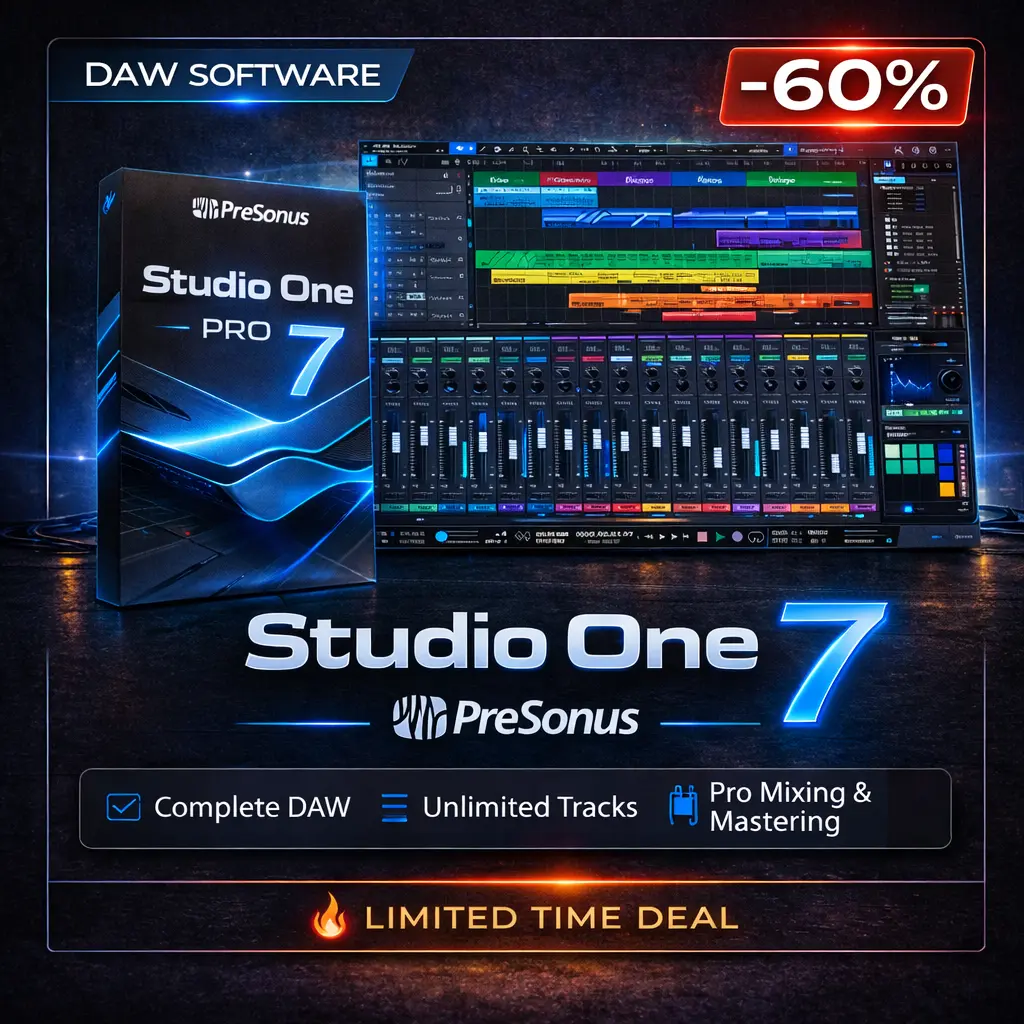 PreSonus Studio One Pro 7 PreSonus Studio One Pro 7 – Pro DAW Deal