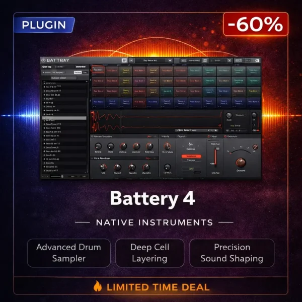 Native Instruments Battery 4 – Advanced Drum Sampler & Production Engine