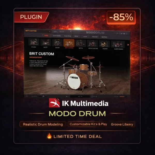IK Multimedia MODO Drum – Physical Modeling Drum VST