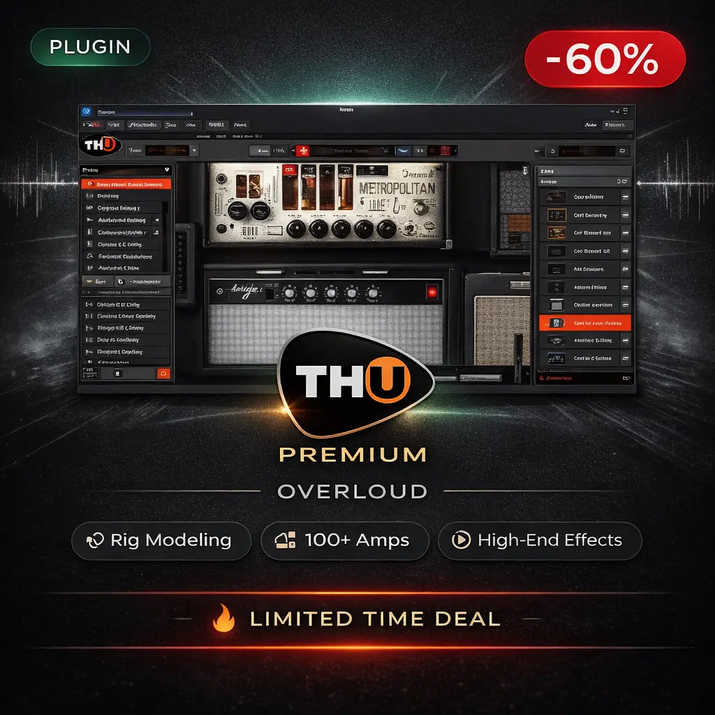 Overloud TH-U Premium Overloud TH-U Premium – Guitar & Bass Amp Plugin Deal