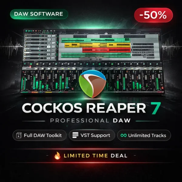 Cockos REAPER 7 – DAW Deal for Music Production