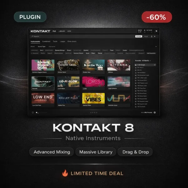 Native Instruments Kontakt 8 – Pro Sampler Plugin Deal