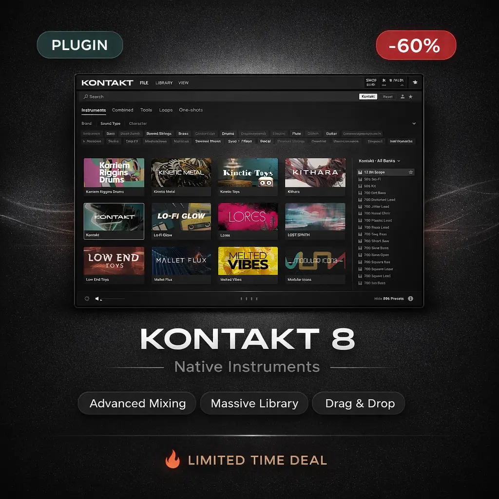 Native Instruments Kontakt 8 – Pro Sampler Plugin Deal Native Instruments Kontakt 8 – Pro Sampler Plugin Deal