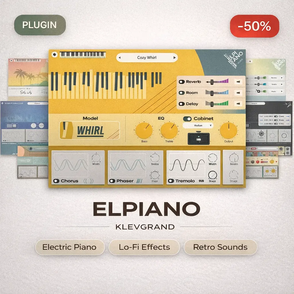 Klevgrand ElPiano – Electric Piano Instrument Plugin Deal Klevgrand ElPiano – Electric Piano Instrument Plugin Deal