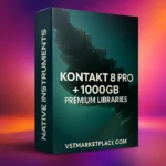 Kontakt 8 PRO Bundle – Full Version VST Sampler with 1000GB Premium Libraries for Film, Trap, Orchestral, and World Music Production