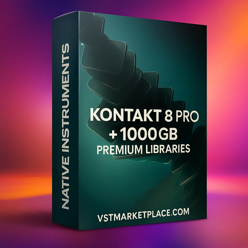 Native Instruments Kontakt 8 PRO with Cinematic, Orchestral, and Modern VST Libraries Kontakt 8 PRO Bundle – Full Version VST Sampler with 1000GB Premium Libraries for Film, Trap, Orchestral, and World Music Production