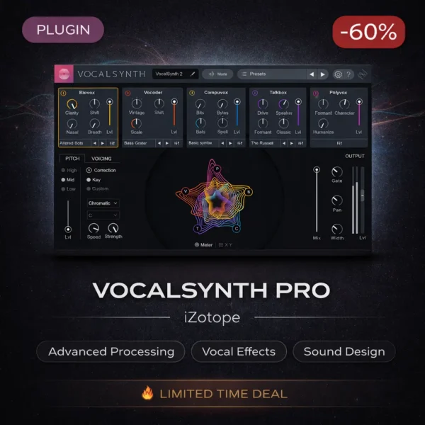 iZotope VocalSynth Pro – Vocal Synth Plugin Deal