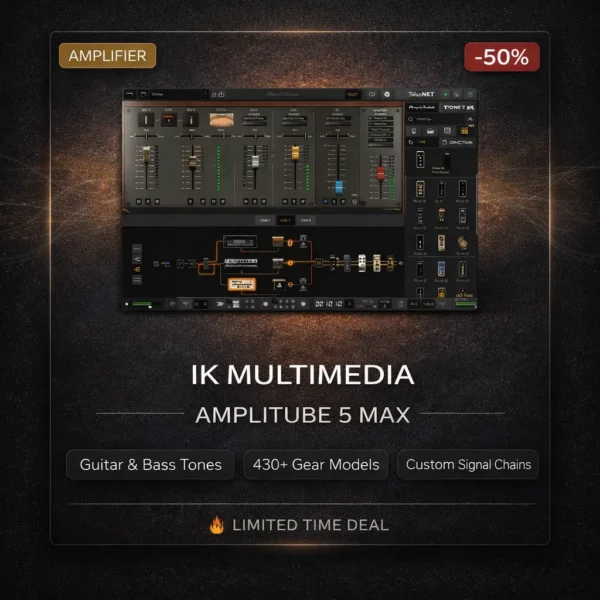IK Multimedia AmpliTube 5 MAX – Amp Simulator Deals