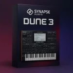 Dune 3 VST plugin interface showing wavetable and dual filter sections