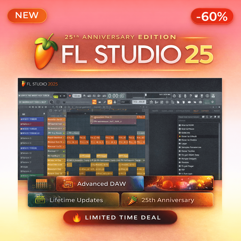 FL Studio Producer Edition 25 – Professional DAW FL Studio Producer Edition 25 – Professional DAW
