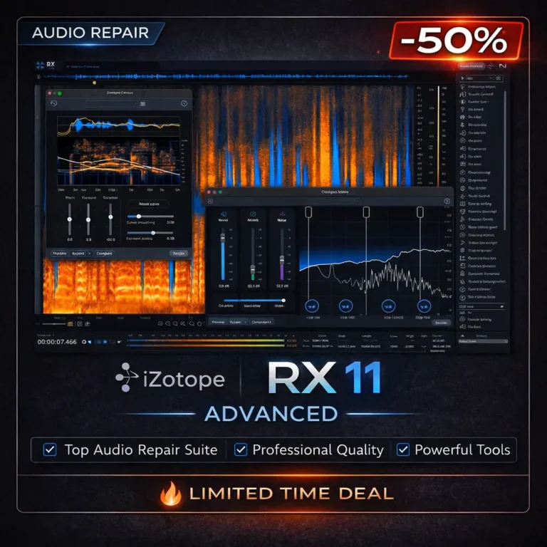 iZotope RX 11 Advanced – Pro Audio Repair Deal