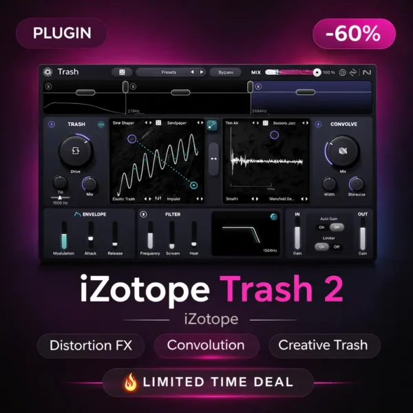 iZotope Trash 2 – Creative Distortion Plugin