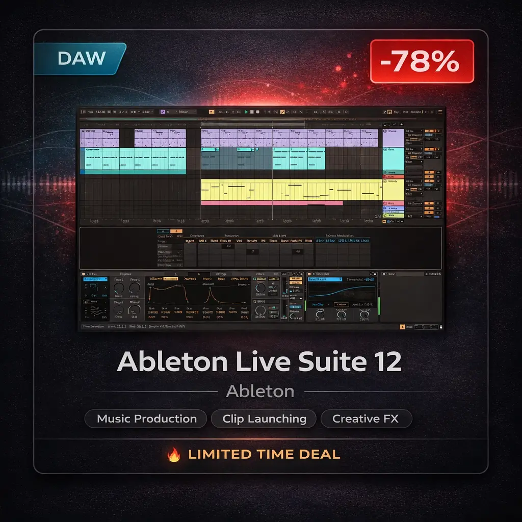 Ableton Live 12 Suite Ableton Live 12 Suite – Pro DAW for Creation & Performance