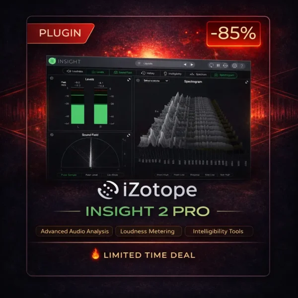 iZotope Insight 2 PRO – Professional Metering Plugin Deal