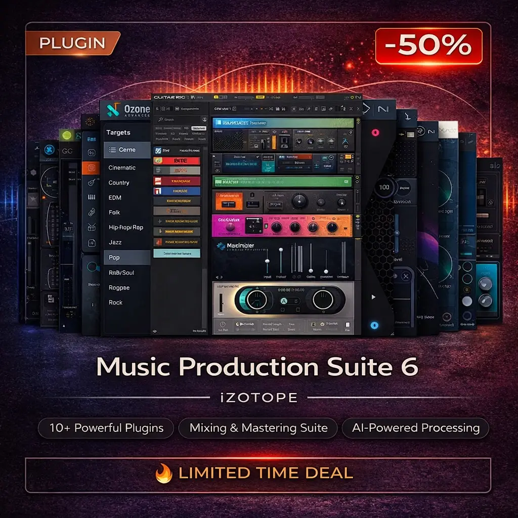 iZotope Music Production Suite 6 iZotope Music Production Suite 6 – Pro Plugin Bundle Deal