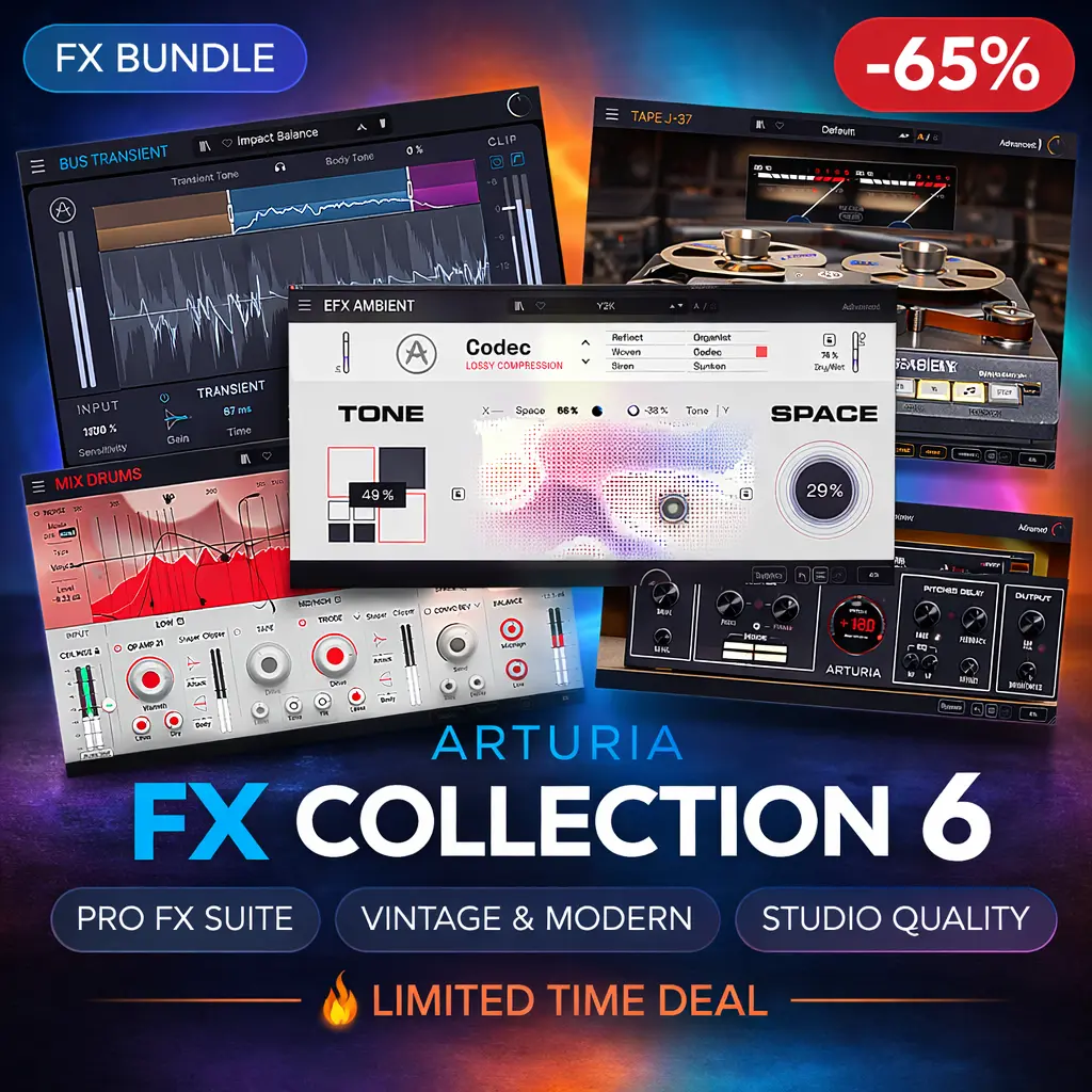 Arturia FX Collection 6 Arturia FX Collection 6 – 39 FX Plugins Bundle Deal