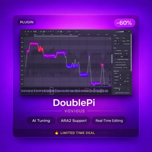 DoublePi Vovious — Natural Vocal Tuning Plugin with AI Pitch Detection & ARA2 Integration