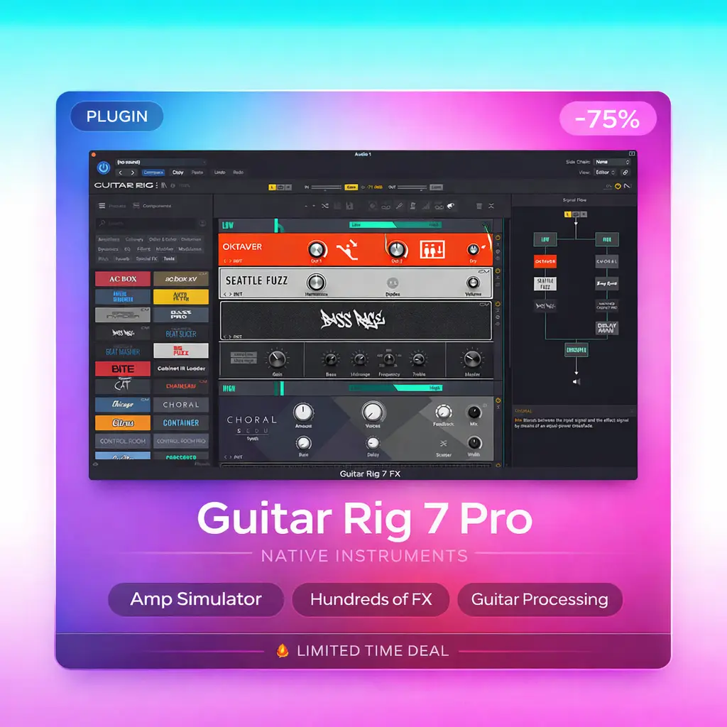 Guitar Rig 7 Pro Deal Guitar Rig 7 Pro Deal – Amp & Effects Plugin