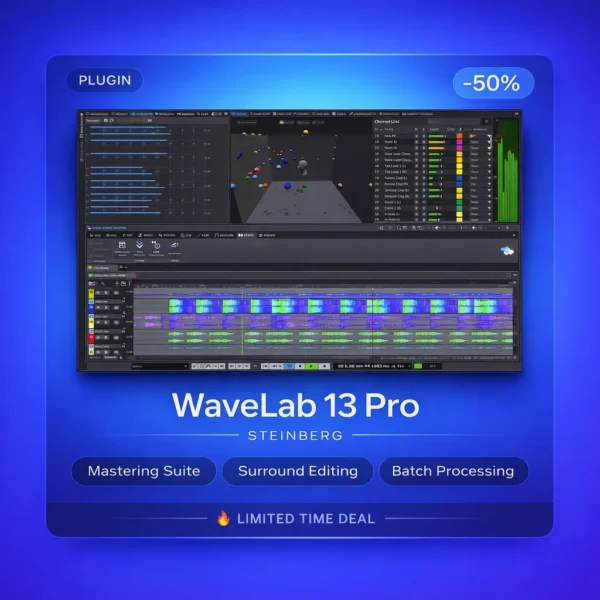 Steinberg WaveLab 13 Pro — Professional Mastering & Immersive Audio Software with Dolby Atmos