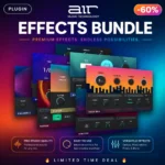 AIR Music Tech Effects Bundle complete mixing and mastering plugin suite with EQ, compressor, reverb and delay for music producers