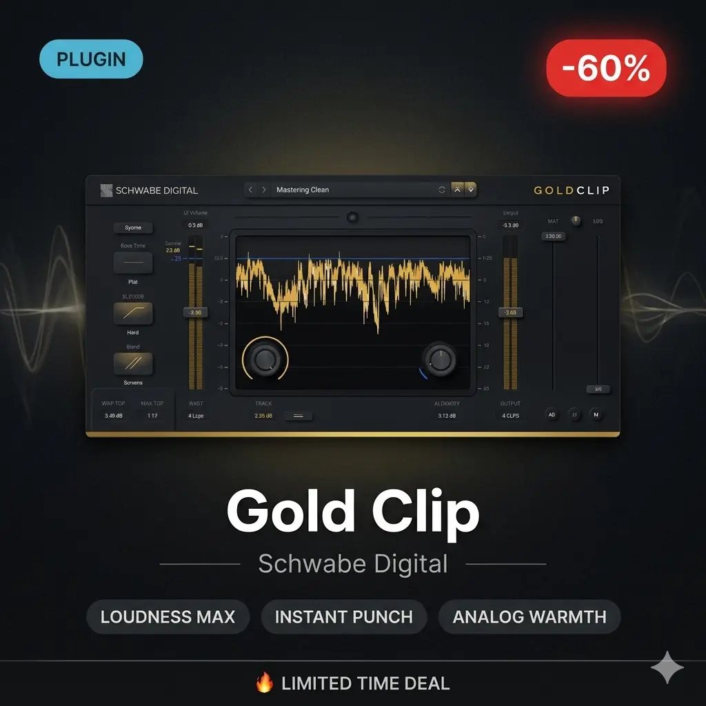 Schwabe Digital Gold Clip Schwabe Digital Gold Clip — Mastering Clipper, Loudness & Digital Tape Plugin